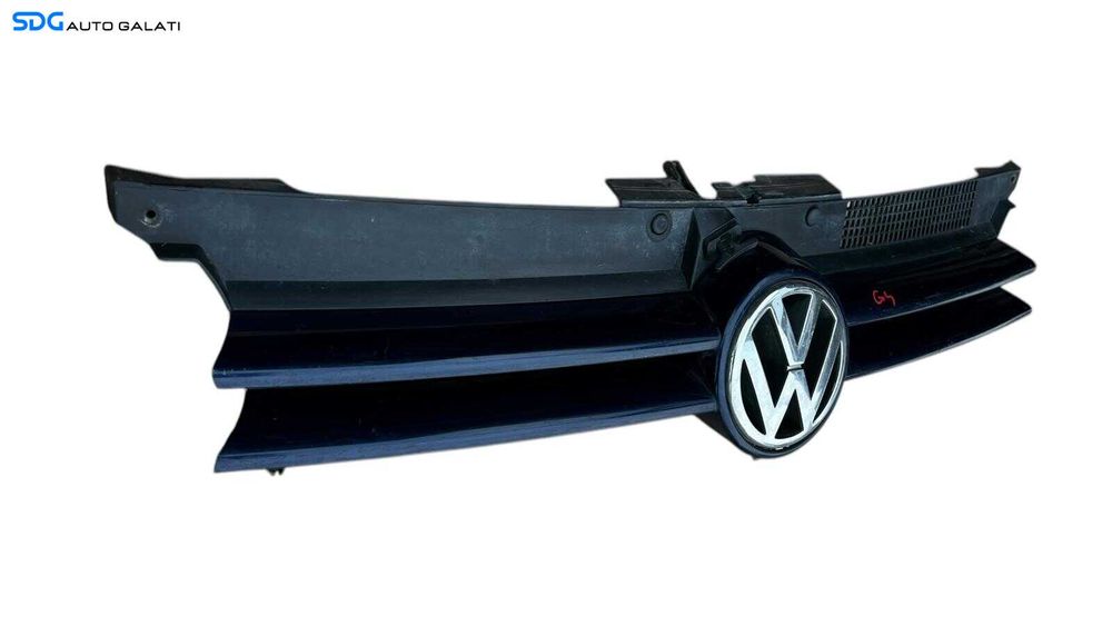 Grila Centrala cu Emblema Sigla de pe Bara Spoiler Fata Volkswagen Golf 4 1998 - 2005 Cod 1J0853655D 1J0853651F 1J0853653A [L5329]