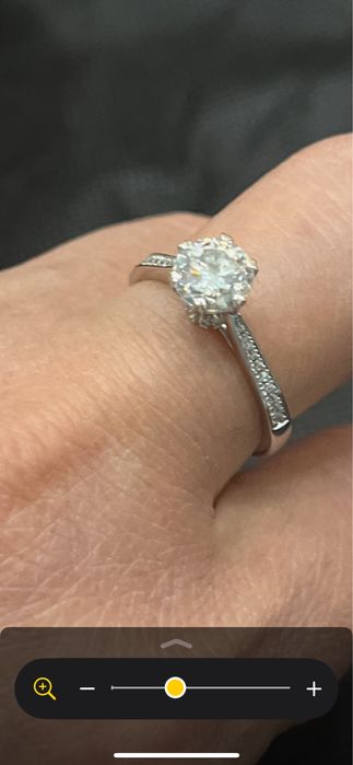 Кольцо GRA муассанит