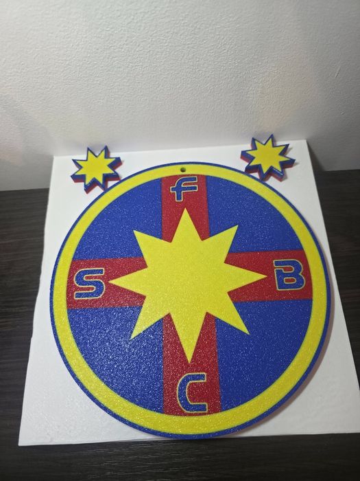 Sigla FCSB printata 3D