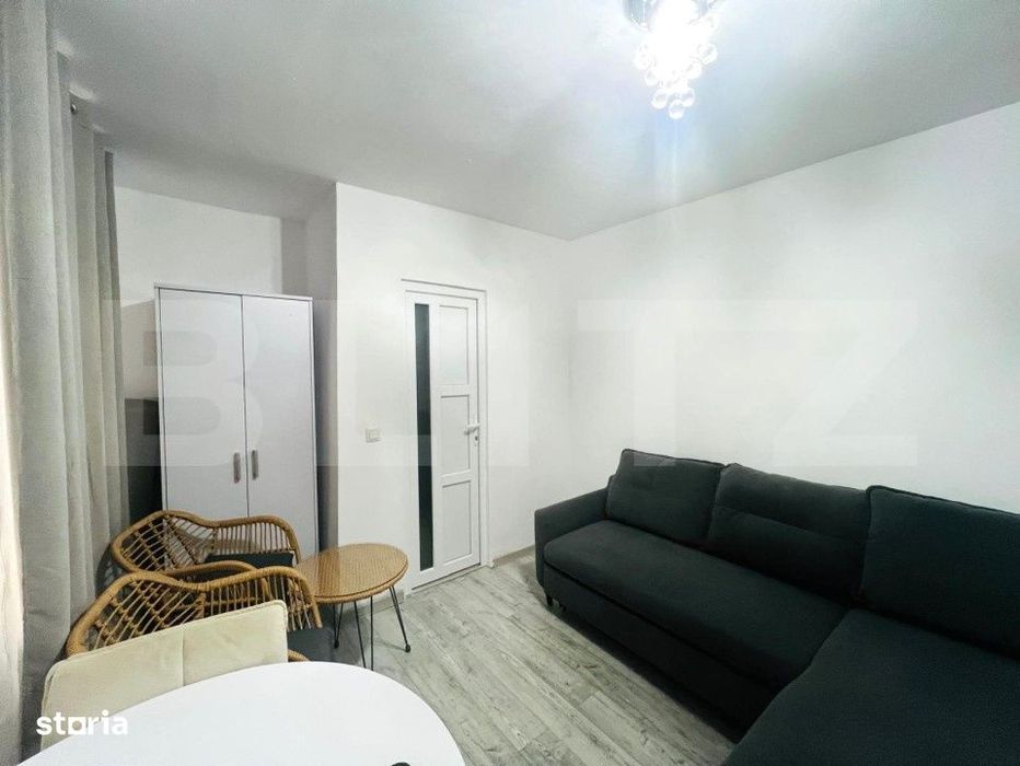 Garsoniera in centrul Clujului, 19 mp, 15 mp terasa, zona strazii Bari