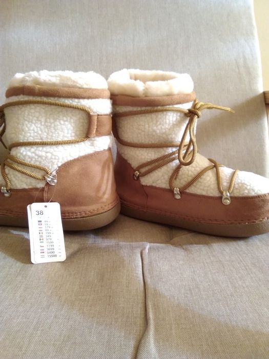 Нови дамски топли ботуши с етикет-38 размер