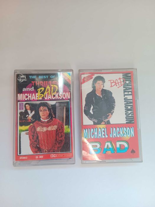 Caseta,casete Michael Jackson, distribuite în România,  vechi de colectie, The Best Triller and Bad