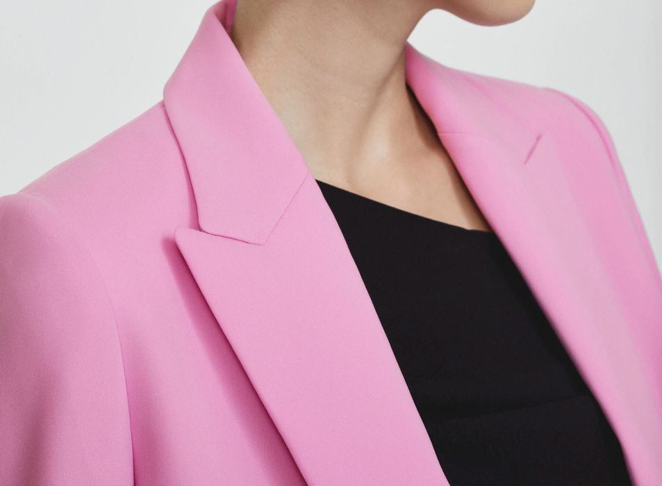 MANGO дамско розово сако тип блейзър