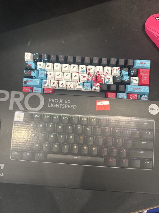 Logitech g pro x 60  lightspeed +custom keycaps