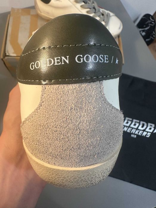 Golden Goose Super-Star alb cu stea rosie, marimea 39