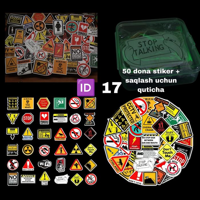 Turli xil noodatiy Stikerlar to'plami