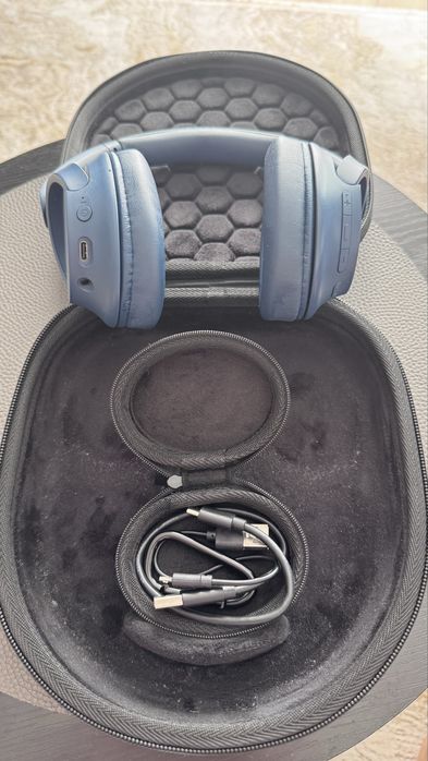 Casti Sony WH-CH720N, Bluetooth, Over-Year, Microfon, Noise Cancelling, albastru