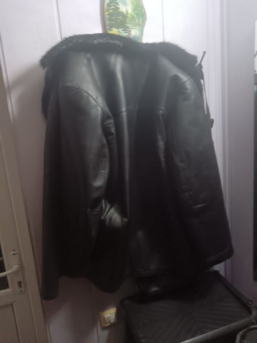 дубленка 54/56 размер воротник бобер