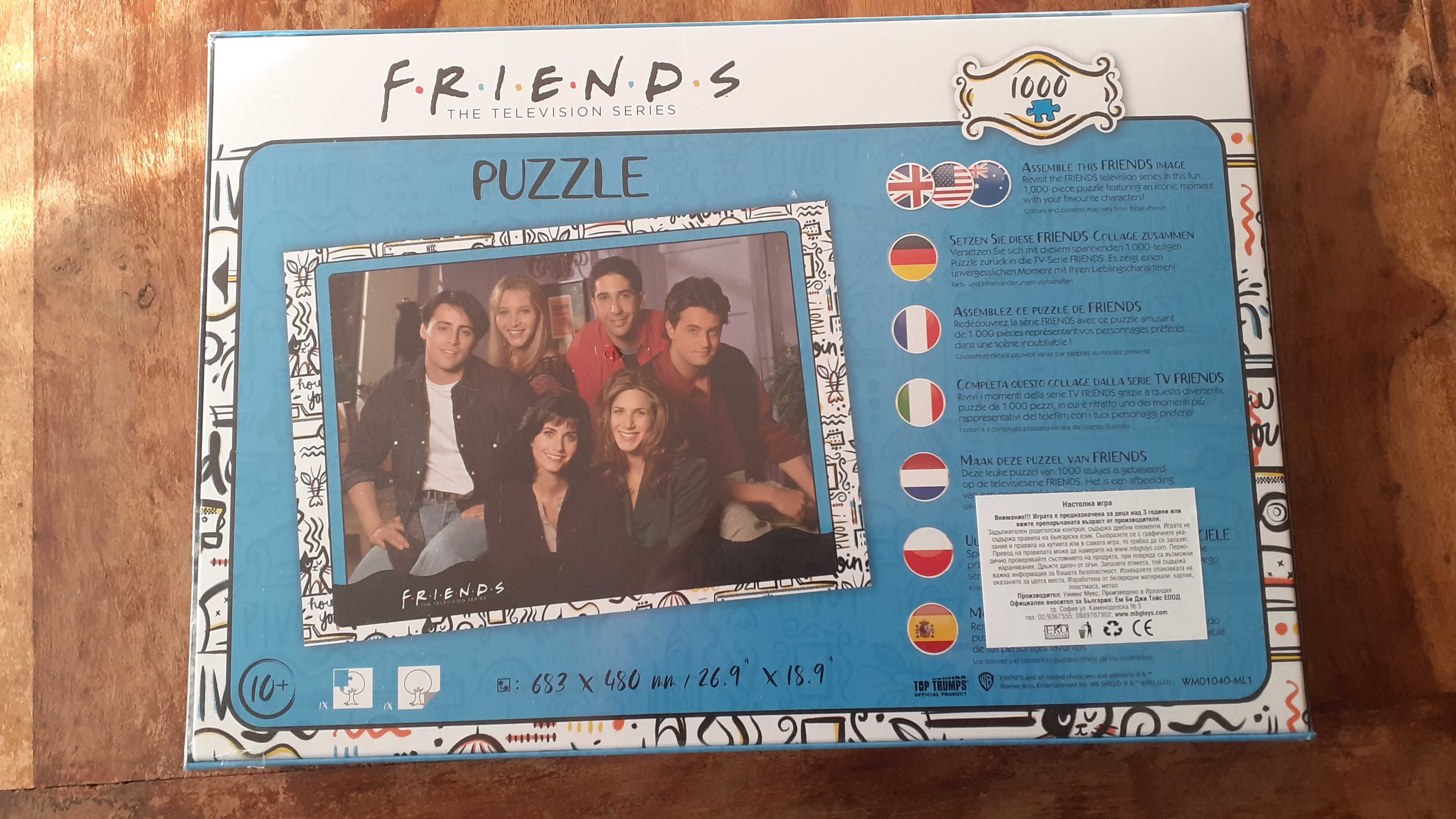 Пъзел Приятели игра 1000 части апартаментът Friends рядък модел гр. София  Лагера • OLX.bg