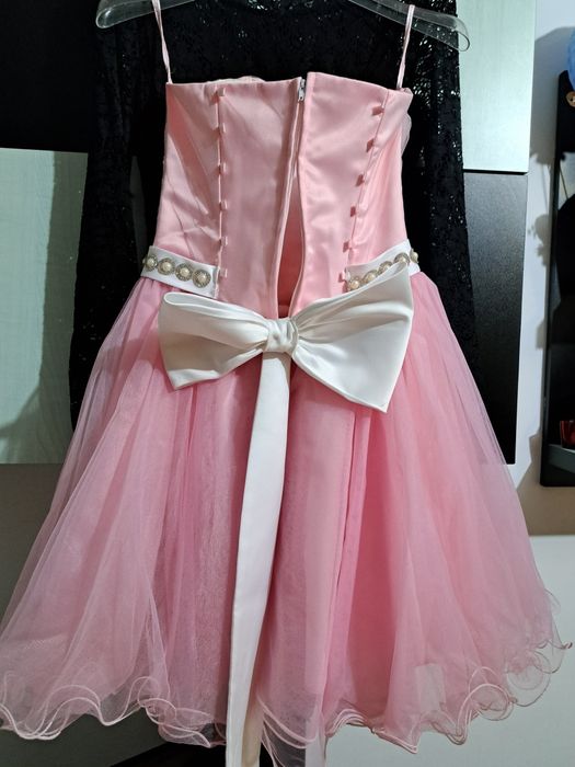 Rochie roz pudră babydoll