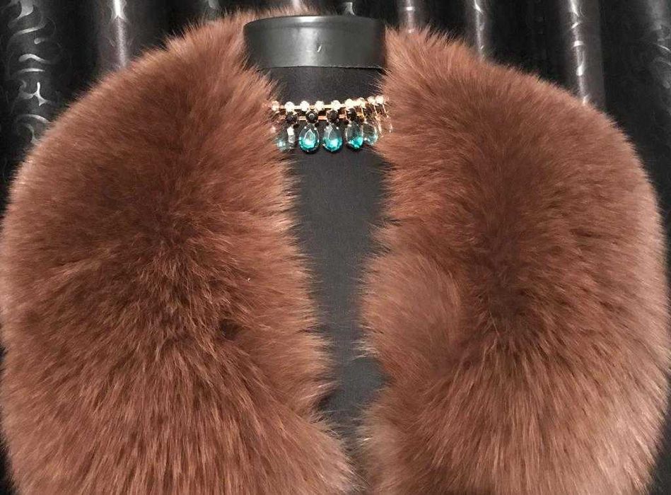 Guler bogat de blana naturala de vulpe - MARO