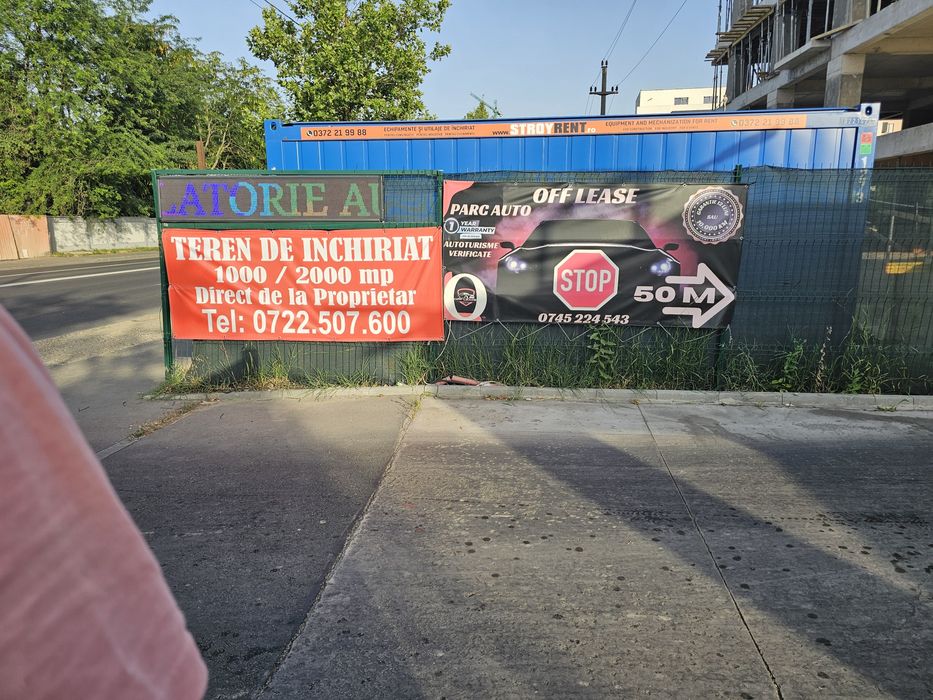 (Teren de Închiriat Intravilan -1000 Mp sau2000Mp) Lângă Rest- 2Cocosi