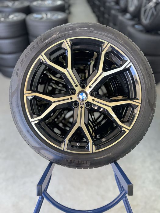 Jante Bmw X5 X6 R21 G05 G06 M741 Originale Gold Pirelli de vara 2024