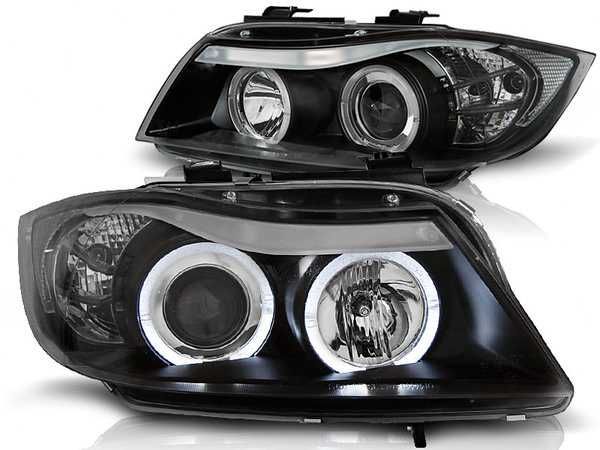 Faruri angel eyes pentru Bmw E90 limousine / touring