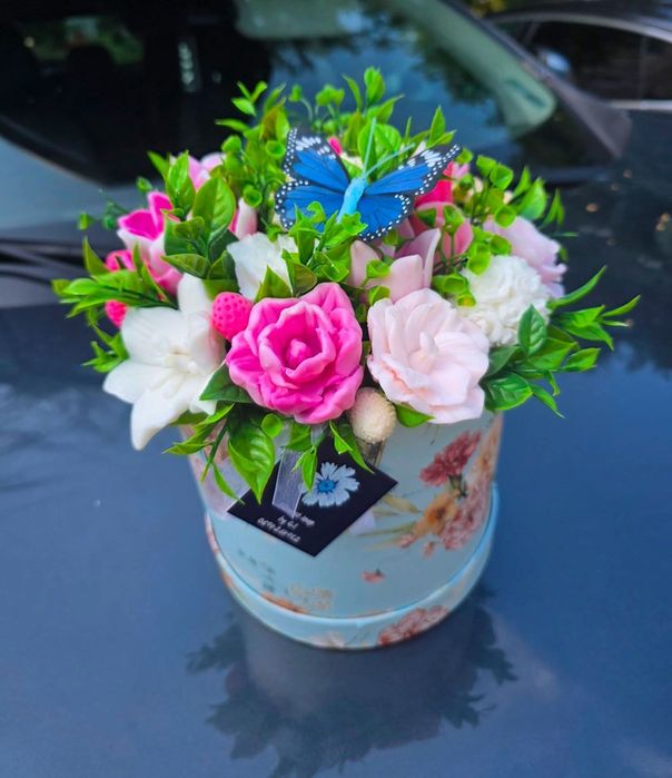 Сапунени цветя за подарък