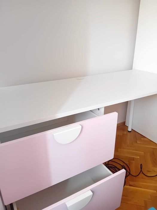 Двуетажно легло Легло-надстройка IKEA розово