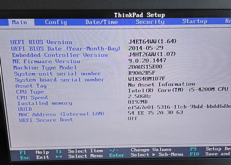 Intel Core i5-4200M 2.5GHz (SR1HA)