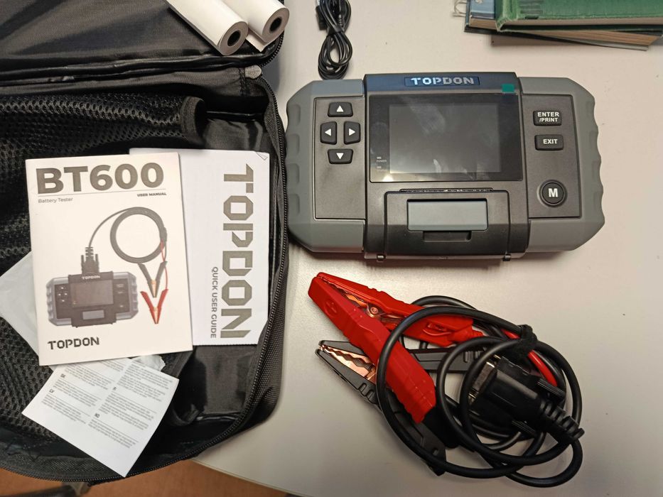 Тестер за акумулатори BT600, 12V 24V с вграден термопринтер