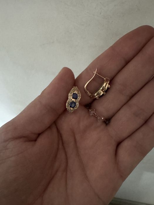 Серьги золотые женские