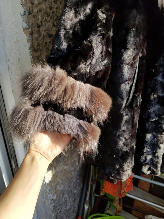 Шуба норка кусочки
