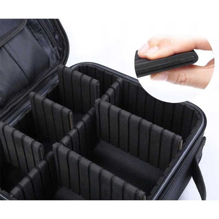 Козметичен несесер/калъф, с подвиж.отделения, за грим,козметика,бижута