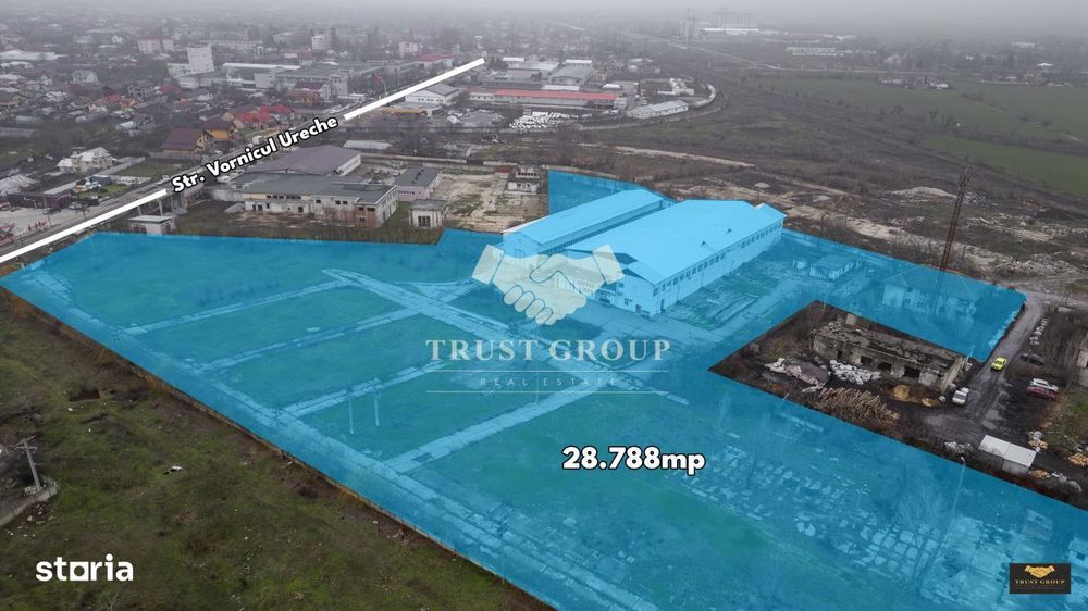 Teren 28.788m + Hale industriale + Sediu Firma