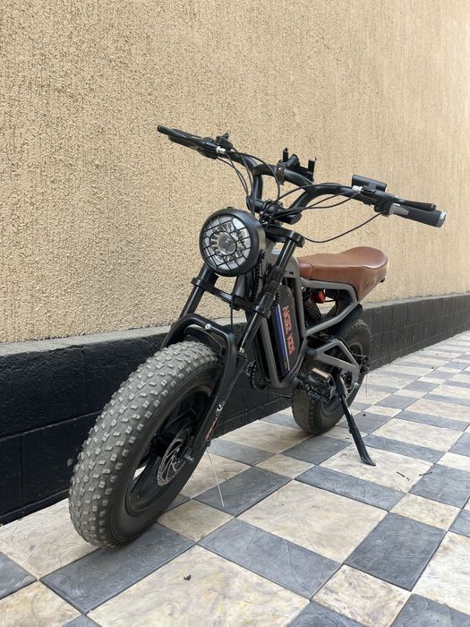 Электрический мини-велосипед Akez 16*4 дюйма с толстыми шинами