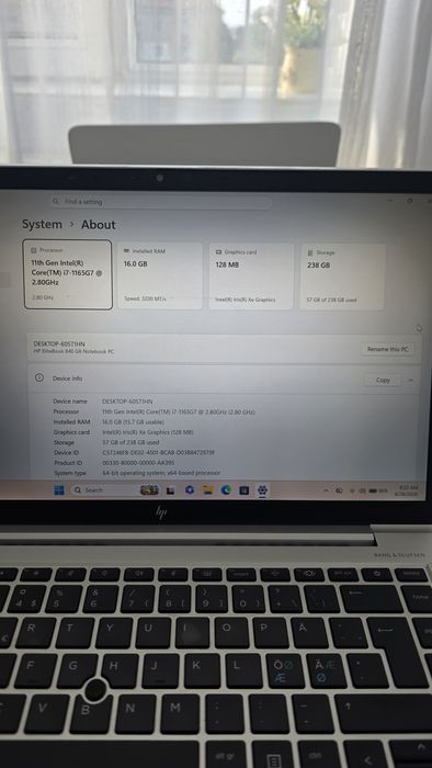 Hp EliteBook 840 G8 Intel i.7 1165G7 16 gb ddr4!!!