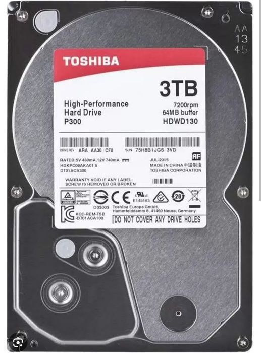 Продам HDD Toshiba на 3 Тб