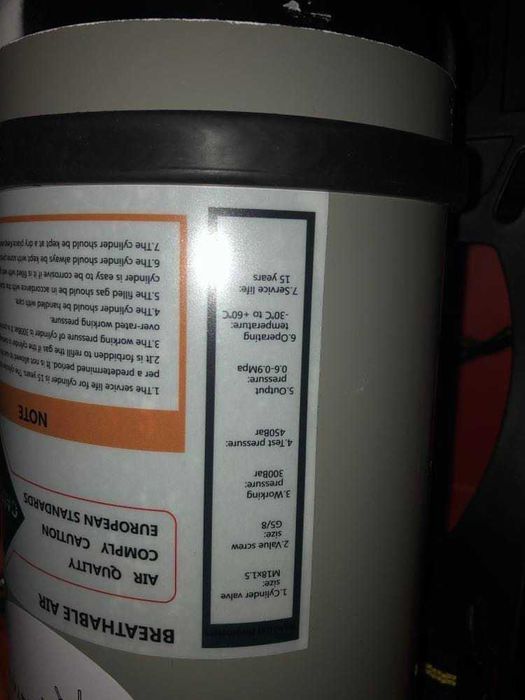 Въздушно дихателен апарат ВДА 300бар 6л