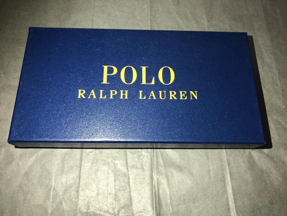 Чисто нов мъжки Polo Ralph Lauren портфейл от естествена кожа