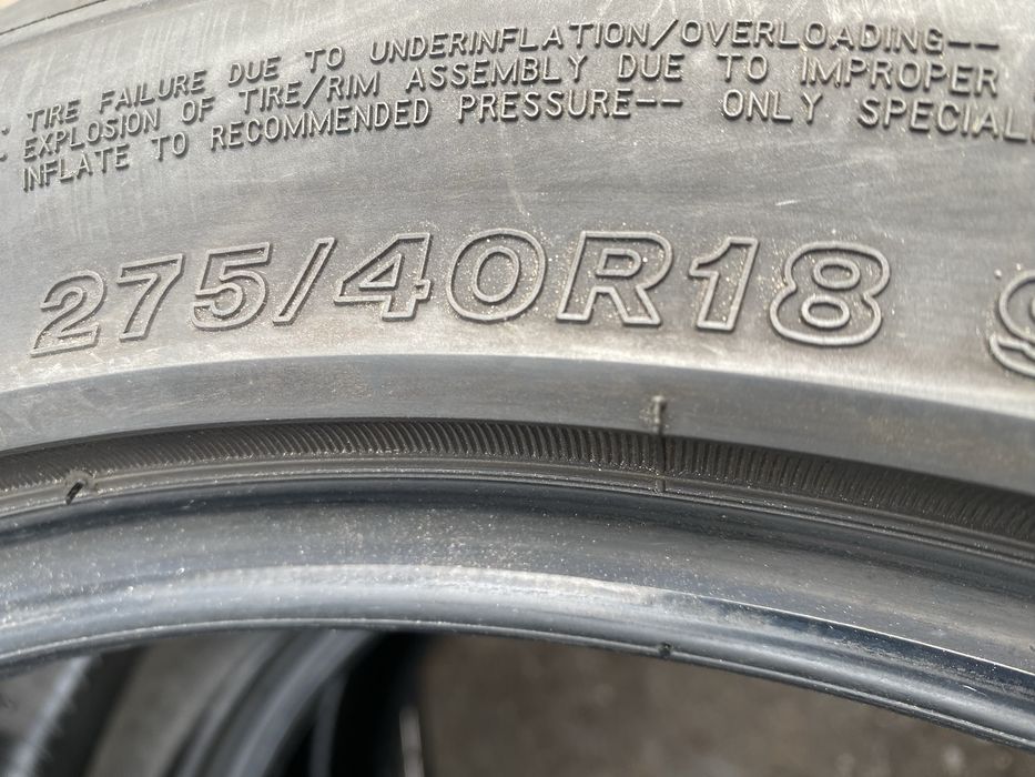 Шины 275/40/18 пара бу бриджестоун