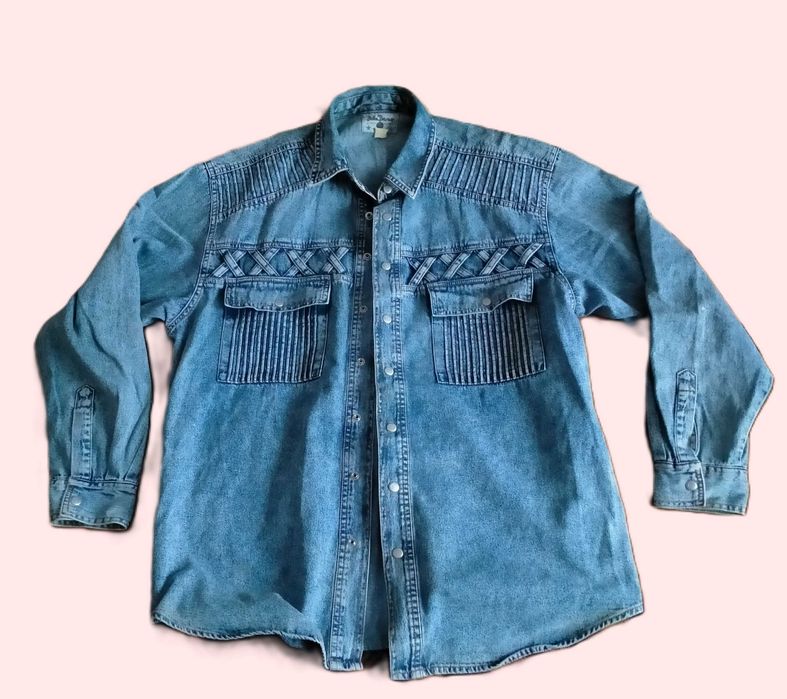 мужская рубашка джинсовая