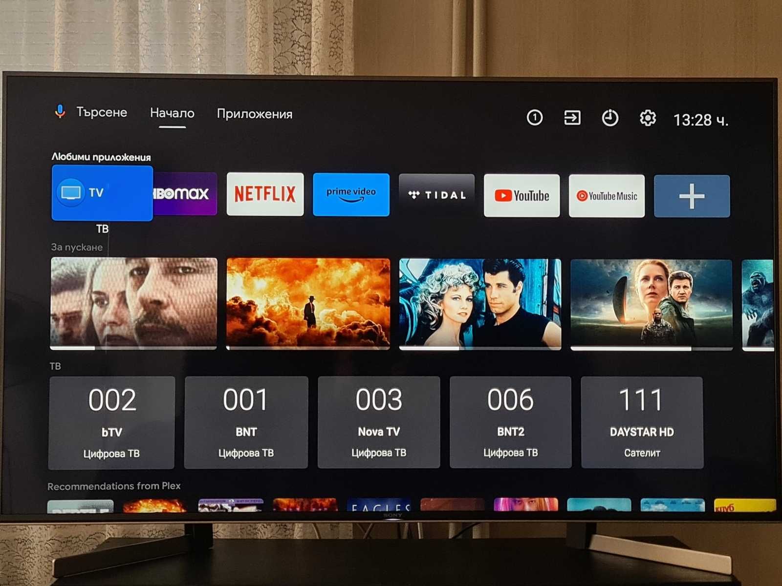 Продавам телевизор Сони 55 инча, 100Hz, 4К, Смарт с Android TV гр ...