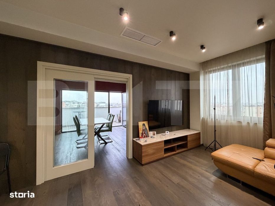 Apartament tip penthouse, 2 camere decomandate, terase panoramice, Rov