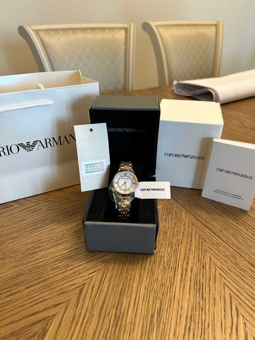 Ceas damă Emporio Armani nou, elegant rose gold – complet cu acte