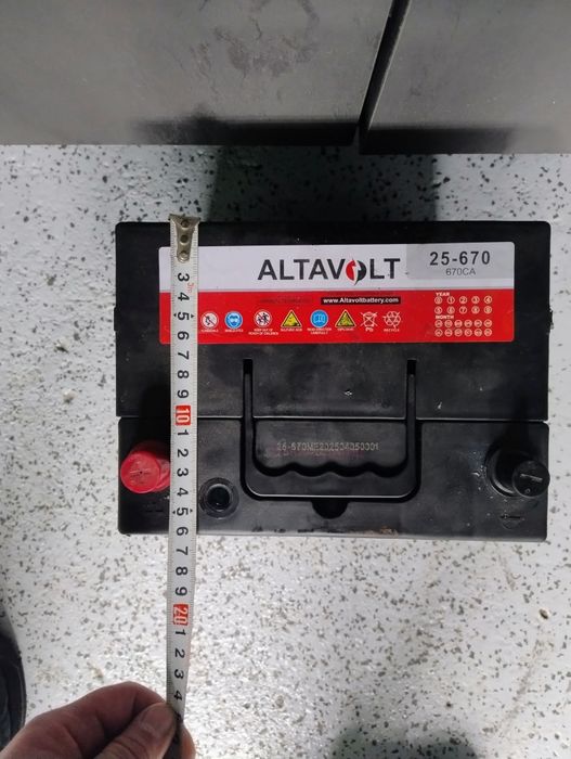 Акумулатор 670ah-ляв плюс
