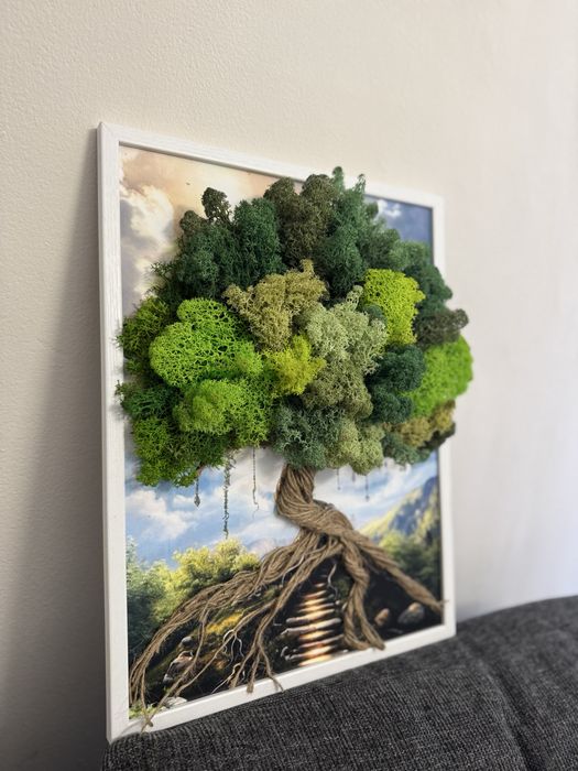 Картина за повод със скандинавски мъх