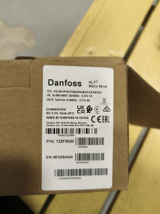 Продам частотный преобразователь danfoss