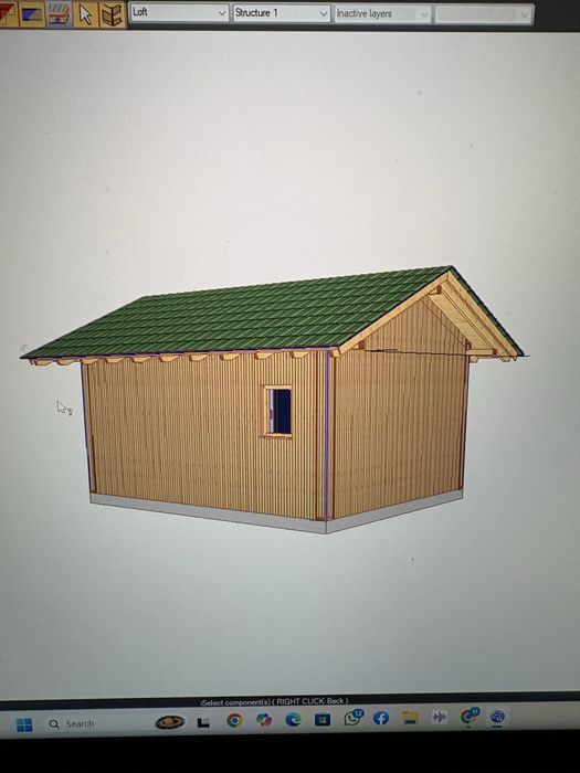 Super oferta!! Ultima Cabana din stoc pe structura de lemn 5x6m!!