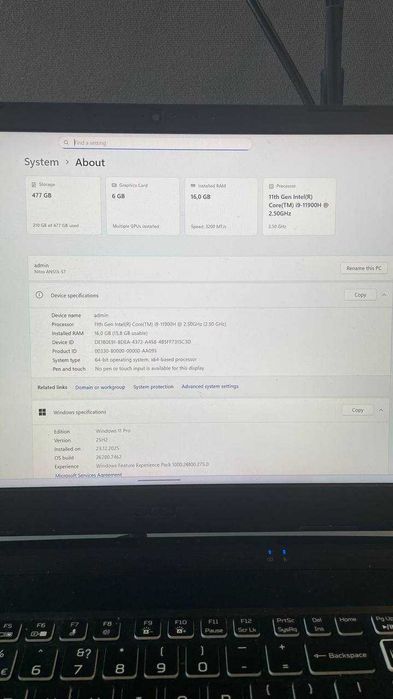 Acer Nitro 5 i9 / RTX 3060 (6GB)