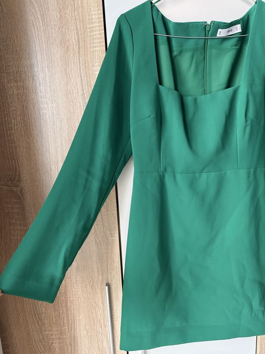 Къса зелена рокля Манго