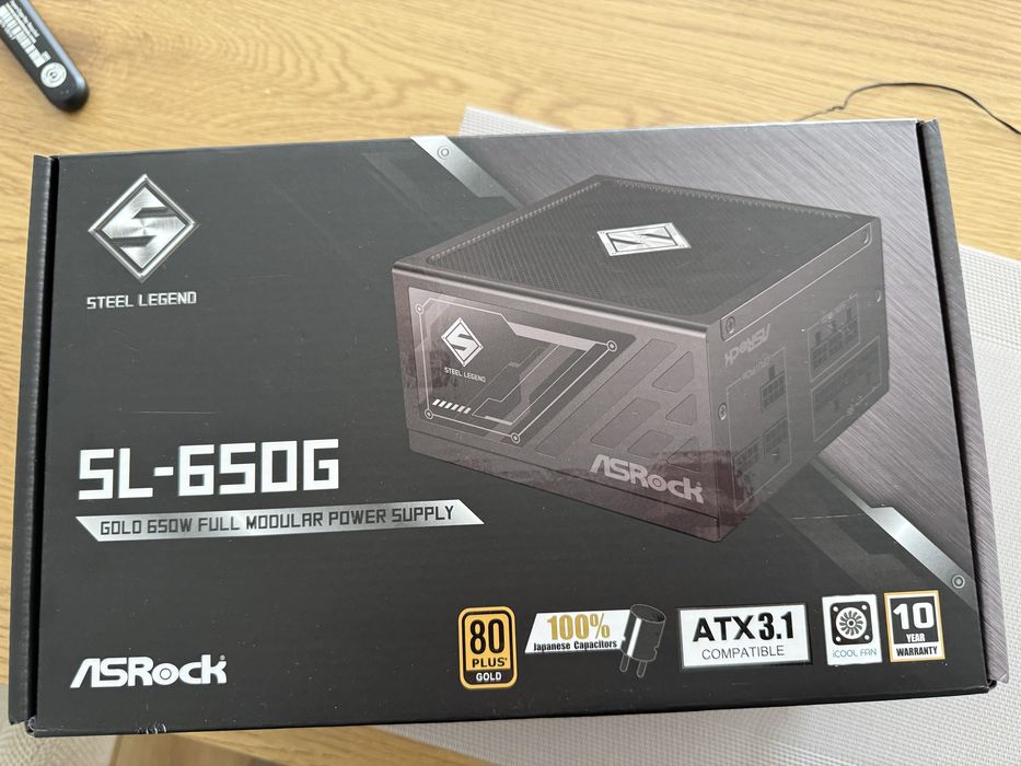 Захранване ASRock SL-650G ATX 3.1 80+ Gold Модулно