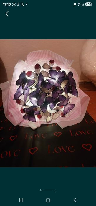 Букет бабочка на праздник