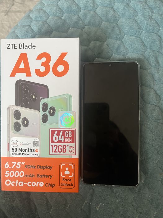 Продам новый телефон ZTE A36