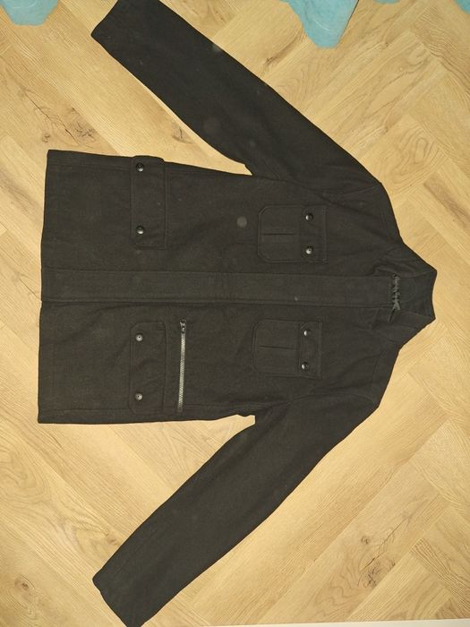 Черно мъжко палто