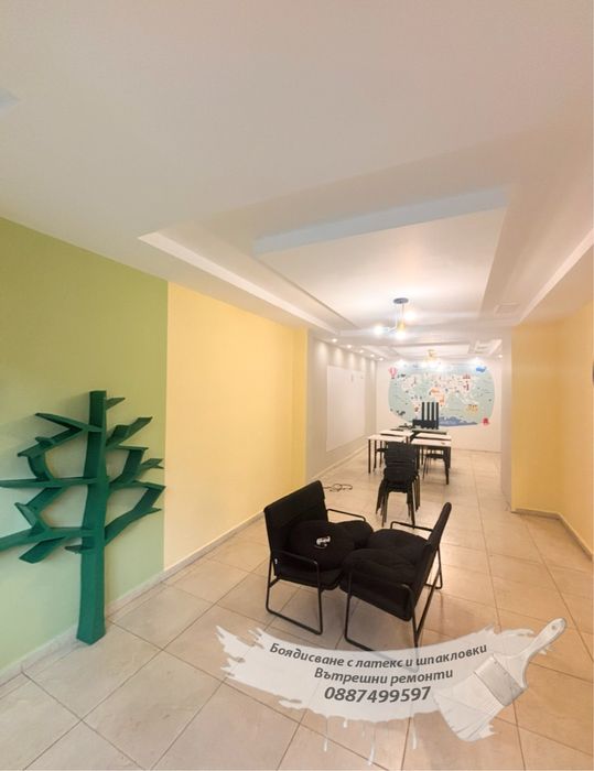 Боядисване с латекс шпакловки вътрешни ремонти с гаранция за качество