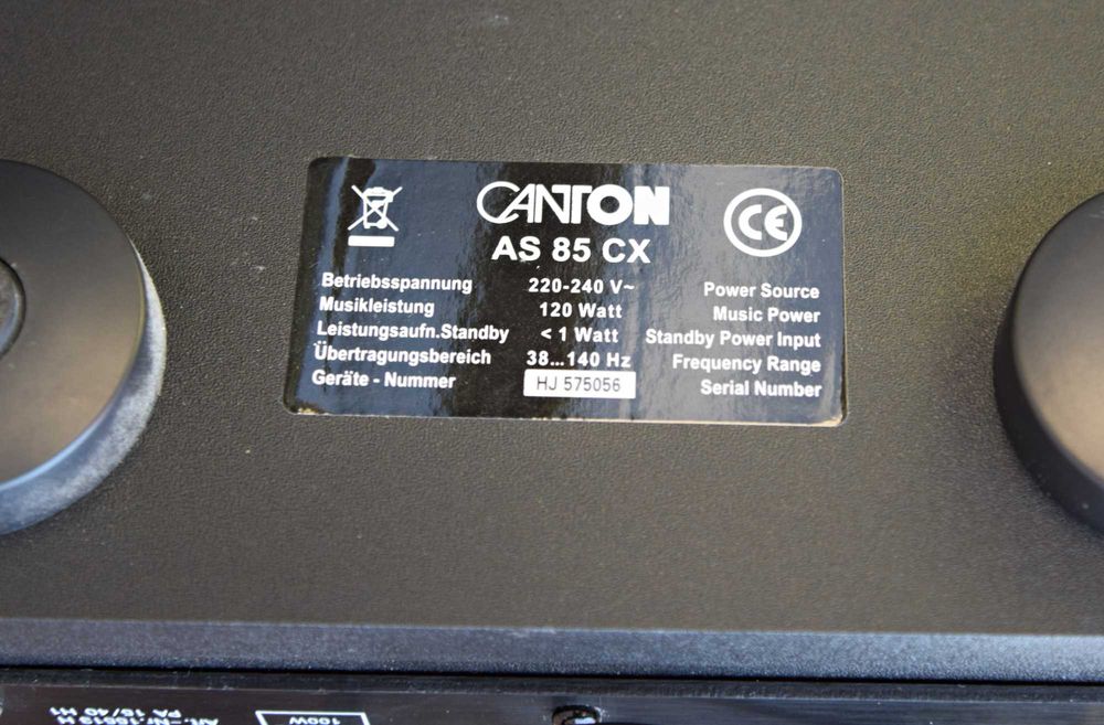 Sistem 5.1 Canton Movie 85 CX, subwoofer activ + 5 boxe