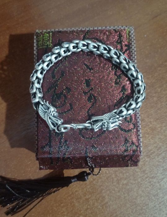 Серебряный браслет (Dragon)