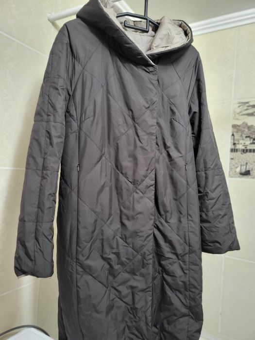 Двухсторонее осенее плащ пальто